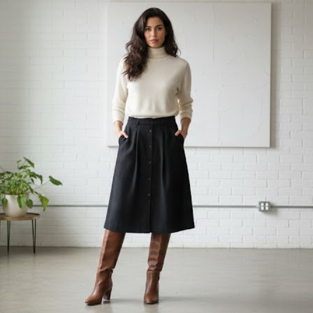 Like new vintage Basile 100% Lana wool skirt